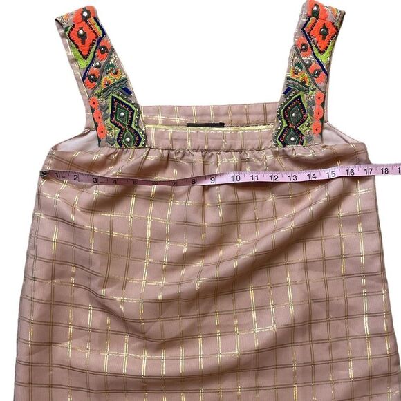 Anthropologie Vineet Bahl Sunlight Hours Embellished Boho Tank by Size XS - Picture 13 of 16